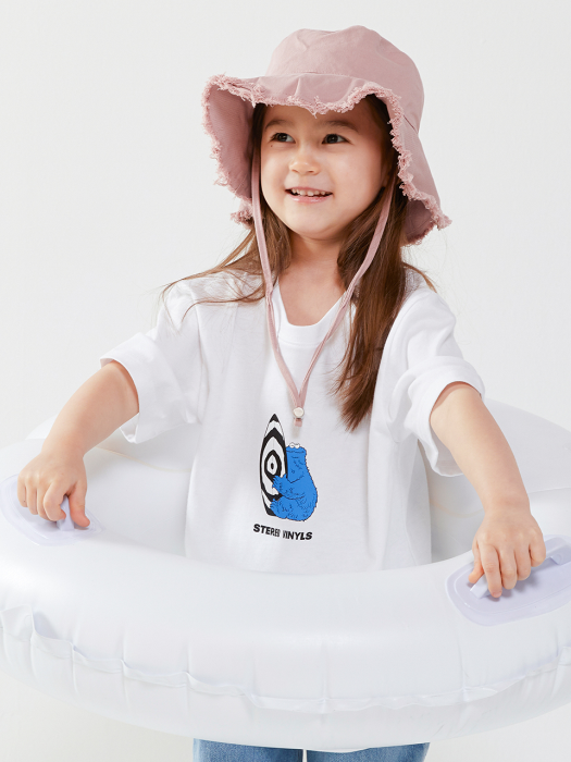 [SM20 SV X Sesame Street] Surfing CM T-Shirts for Kids(White)