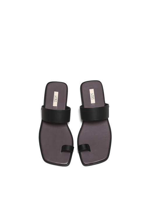 Square 2way Sandal - purple + black