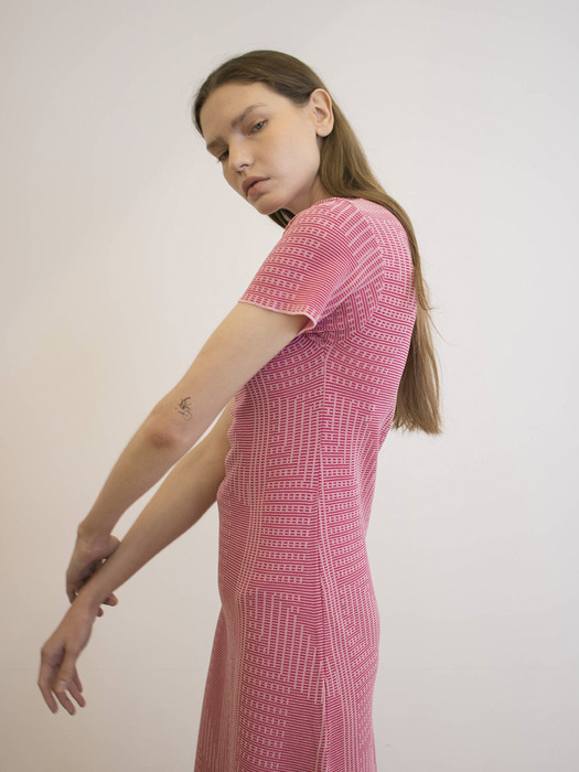 Arch Knit Dress (Selgas Pink)