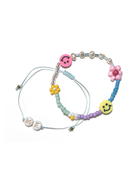 Shiny Flower Bracelet SET 7