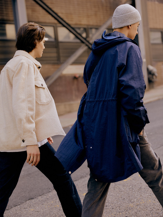 Fishtail Cap Jacket (Navy)