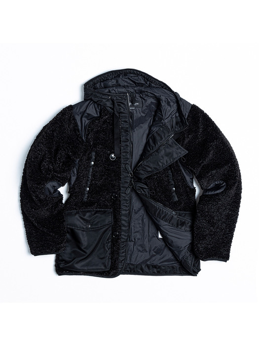 BOA N-3B JACKET / BLACK & BLACK