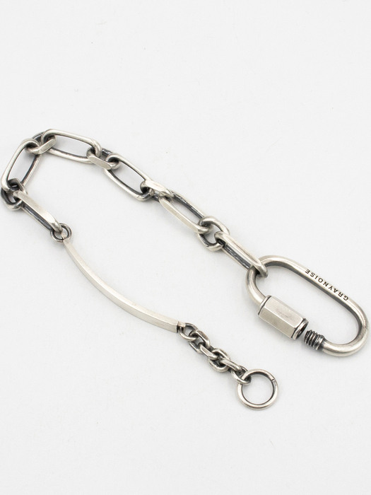 Double chain link bracelet (silver 925)