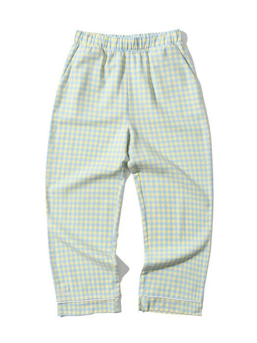 LOGO FLANNEL PAJAMAS [YELLOW CHECK]