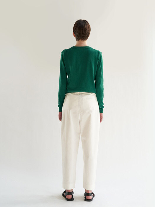 cotton cashmere knit green