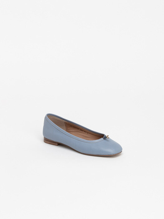Meringue Soft Flat Shoes in Chambray Blue
