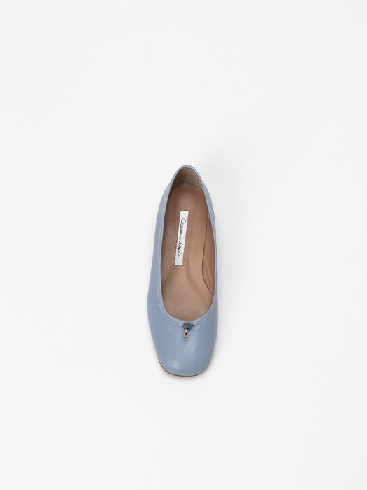 Meringue Soft Flat Shoes in Chambray Blue