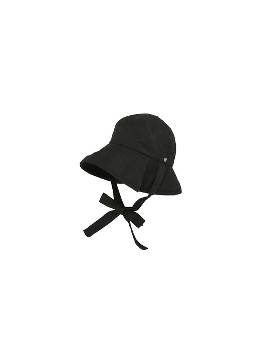 Twisted crown hat - Black