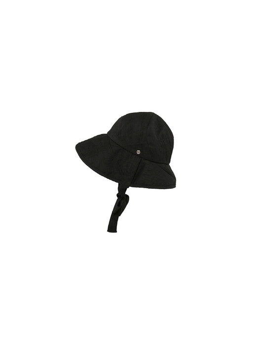 Twisted crown hat - Black