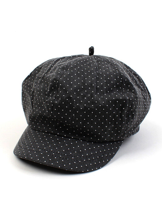 Washing Black Dot Newsboy Cap 뉴스보이캡