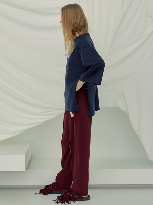 Icon Round Pants (Burgundy)