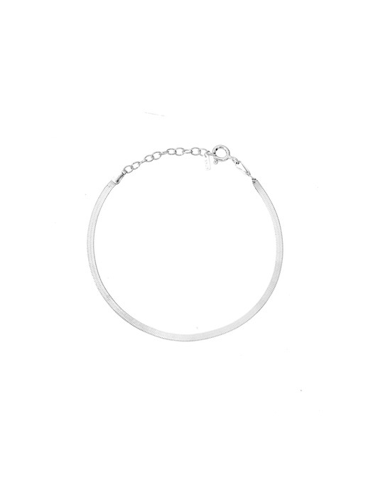 [Silver925] flat snake bracelet