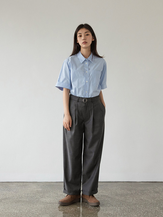 21SS Women Reporter Shirt (Clear Sky)