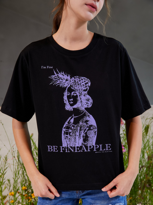 Be Fineapple Tee_Black
