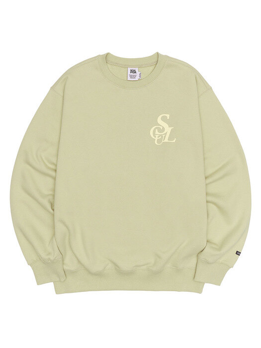 Flocking Symbol Logo Sweatshirt Pale Mint