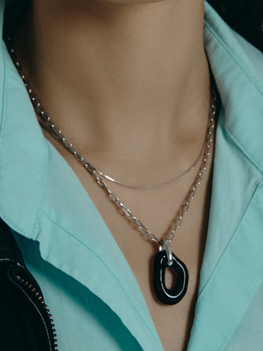 PUDDLE NECKLACE 2(퍼들 넥클레스 2)_2COLOR