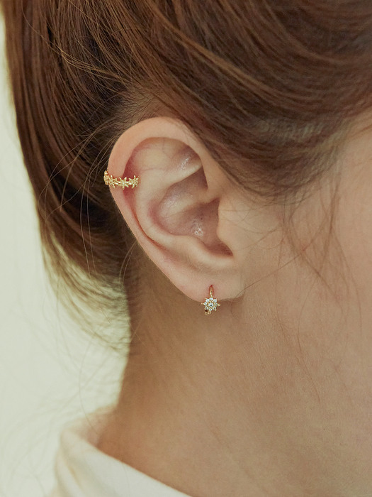 Starry Flower Onetouch Earring (Silver925)