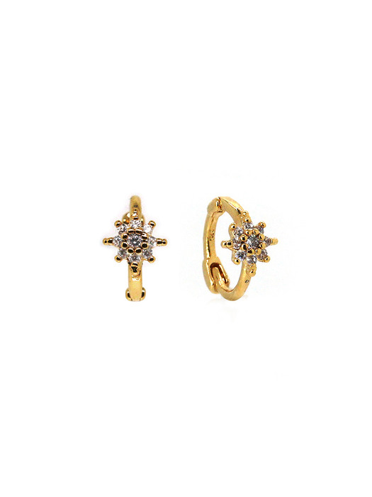 Starry Flower Onetouch Earring (Silver925)