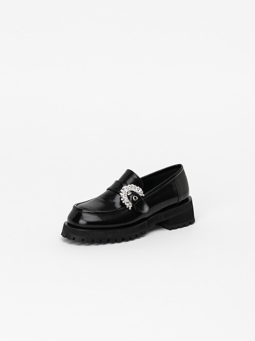 Constantin Jeweled Loafers in Black Box