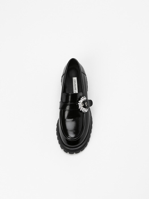Constantin Jeweled Loafers in Black Box