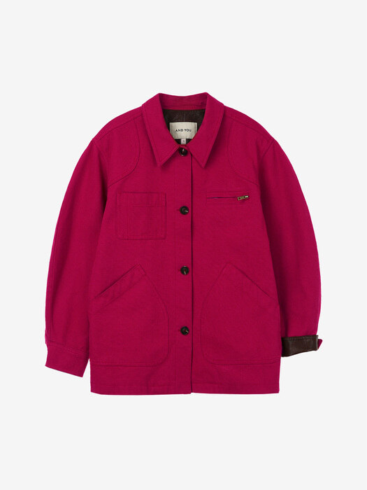 [N]LIKELIKE Field jacket (Ruby pink)