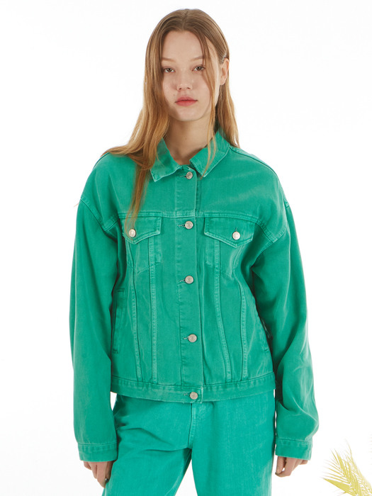 UP-236 다잉자켓 그린_DYEING JACKET GREEN