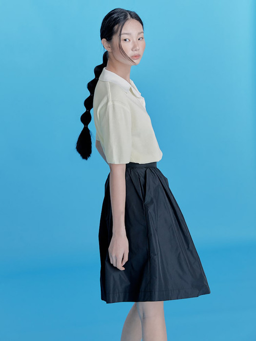 Shirring Volume Skirt  Black (KE2327M055)