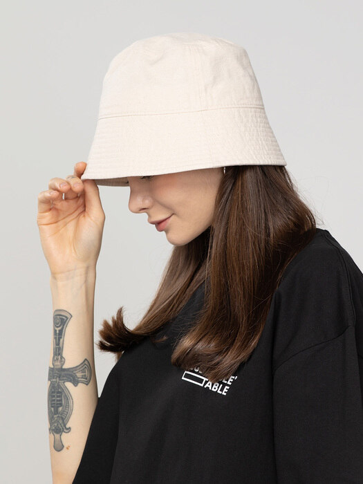 Standard Bounce Wash Bucket Hat Ivory