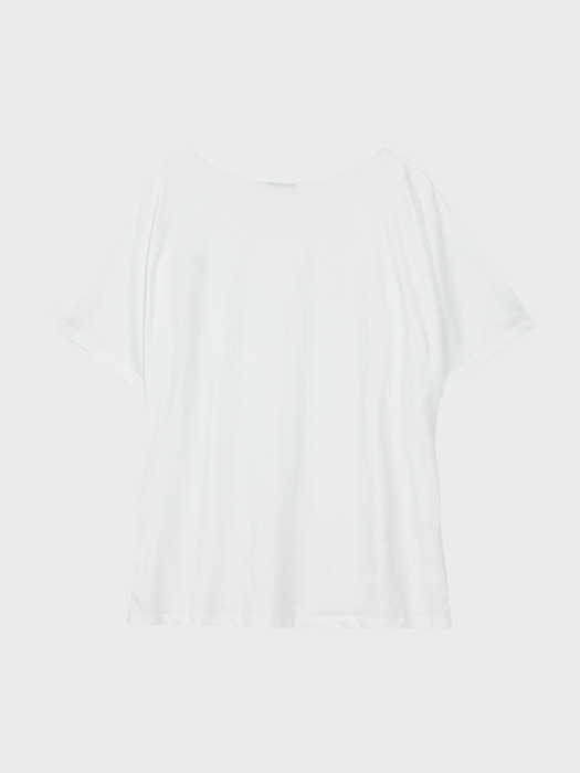 soft u-neck t-shirt_white