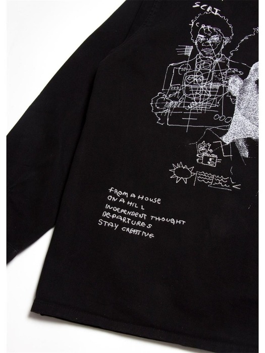 Basquiat Overshirt - Black