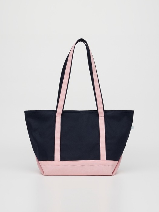Two tone Logo Shoulder Bag_navy/pink