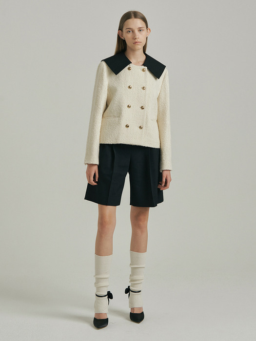 Double Tweed Jacket_IVORY