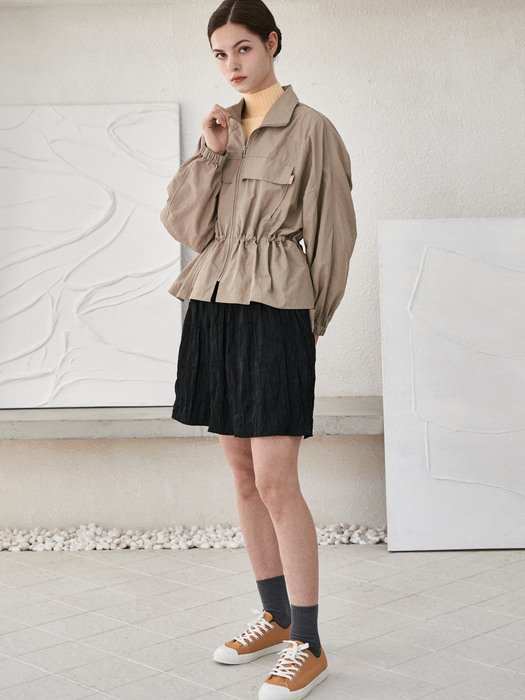 시그널 언발란스 윈드브레이커(베이지) _ Signal Unbalance Windbreaker(Beige)