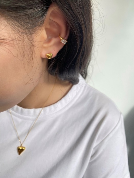 [SILVER925] Mini heart earrings