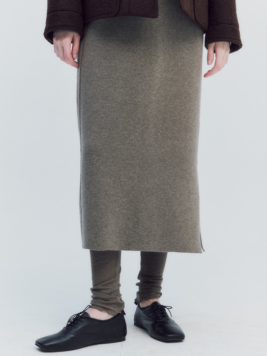 Double faced skirt (Khaki)