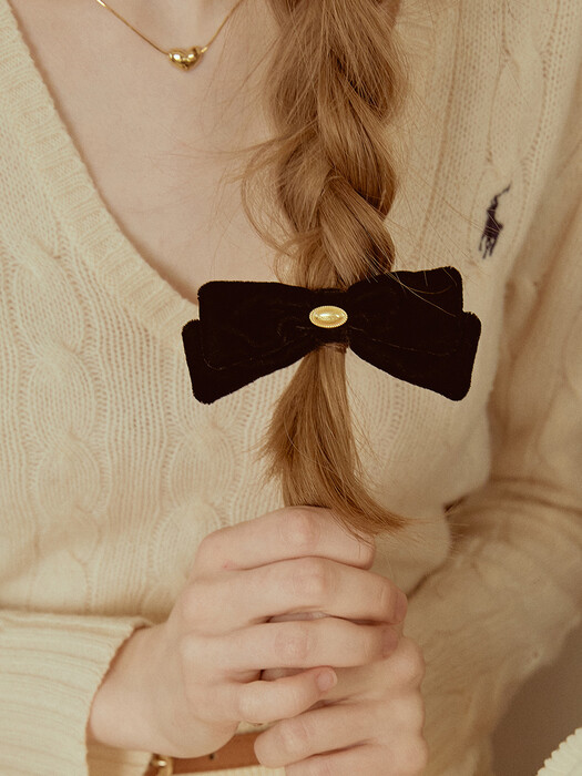 [단독]Celina Ribbon Hair pinch pin HB2216