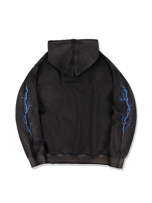 FADED LIGHTNING HOODIE (BLACK)