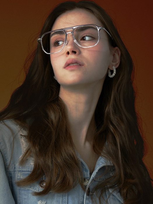 RECLOW G605 GRAY CRYSTAL GLASS 안경