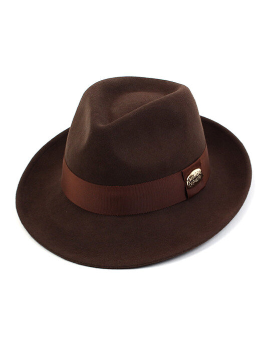 BU Brown Wool Fedora - Big Size 빅사이즈페도라