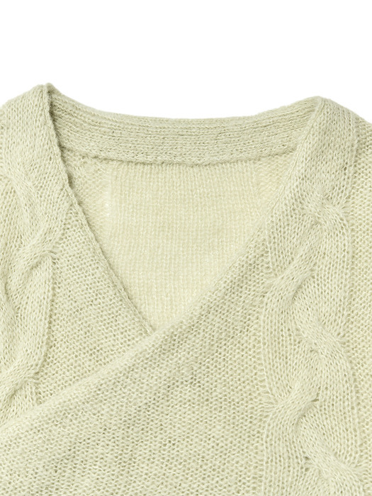 SIMON KNIT CARDIGAN(SAGE GREEN)