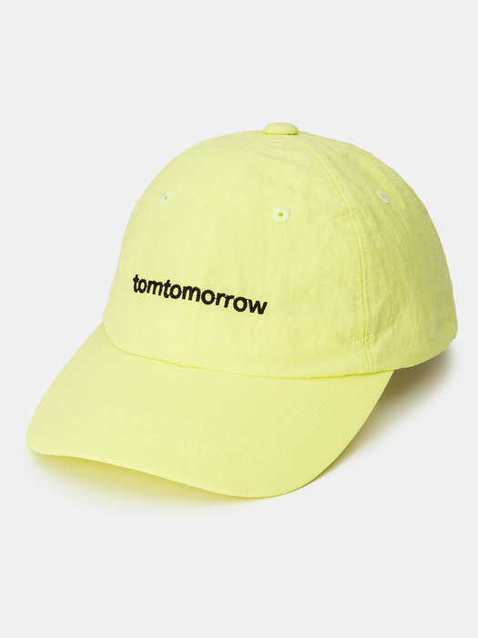 nylon signature logo ball cap [lemon yellow]
