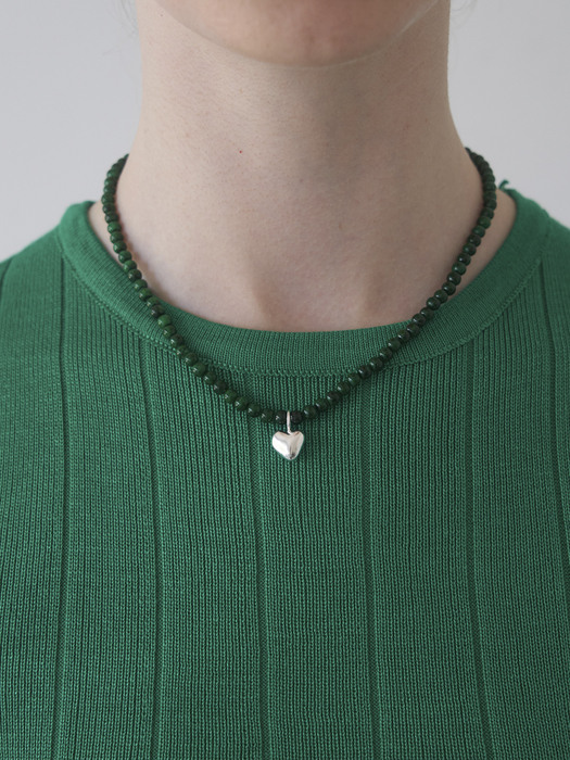 Heart Greenery - Necklace 14 (5colors)