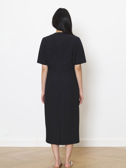 Classic black cotton dress