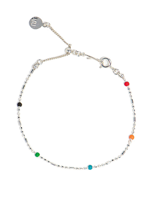 Rainbow Point Silver Bracelet Ib282 [Silver]