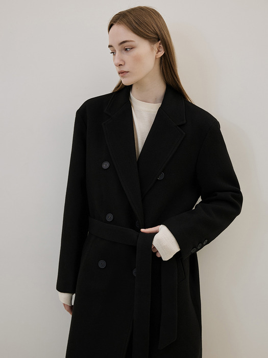 Wool Maxi Coat [Black]