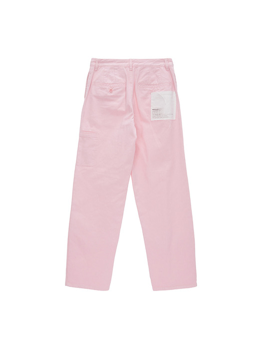 PATCHED DYING PANTS IN PINK