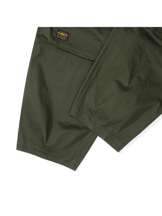 M-LABEL FRONT POCKET BALLOON-FIT PANTS 다크카키