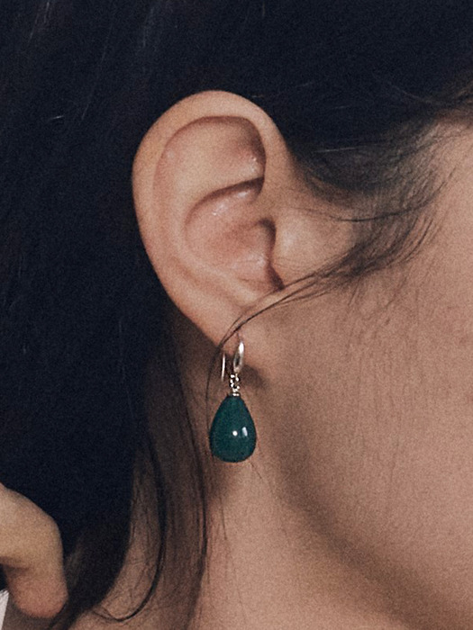 Vintage Green Earrings[SV925]