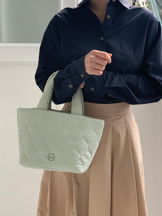 푸딩 토트백 Pudding tote Bag (Cream / Peach / Mint)