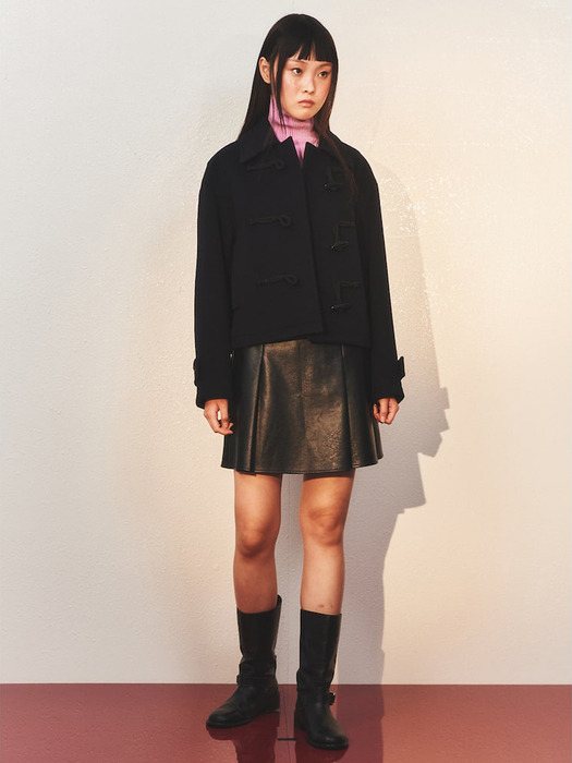 Signature Crop Duffle Coat  Navy (KE3X11M02R)